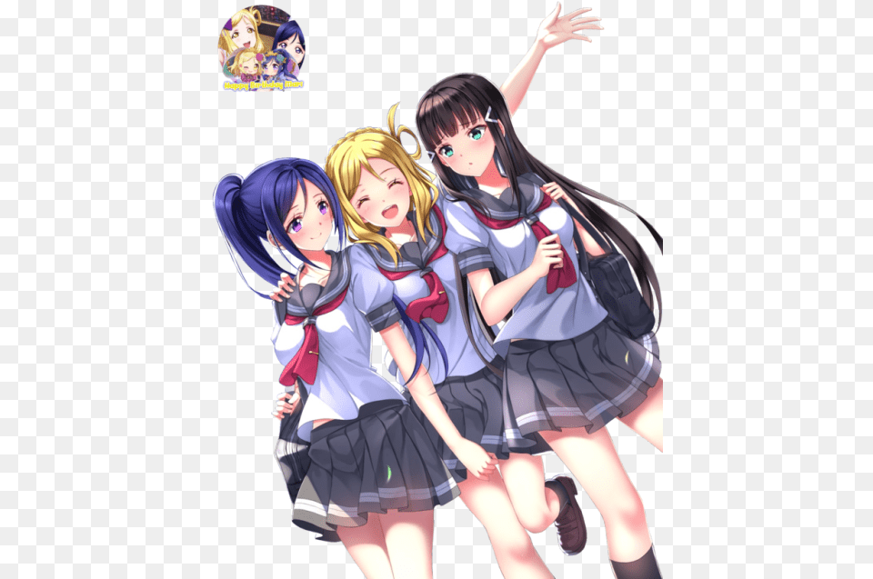 Tumblr Orhkdms18s1tdj66po1 500 Anime Girl Best Friends, Publication, Book, Comics, Adult Free Png Download