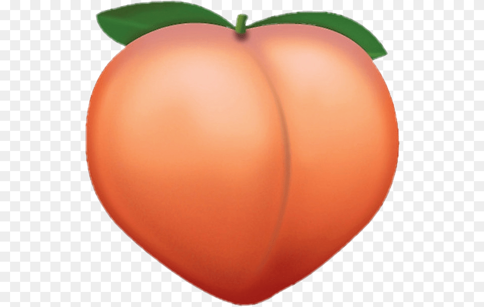 Tumblr Peach Emoji Aesthetic Peach Emoji, Food, Fruit, Plant, Produce Png Image