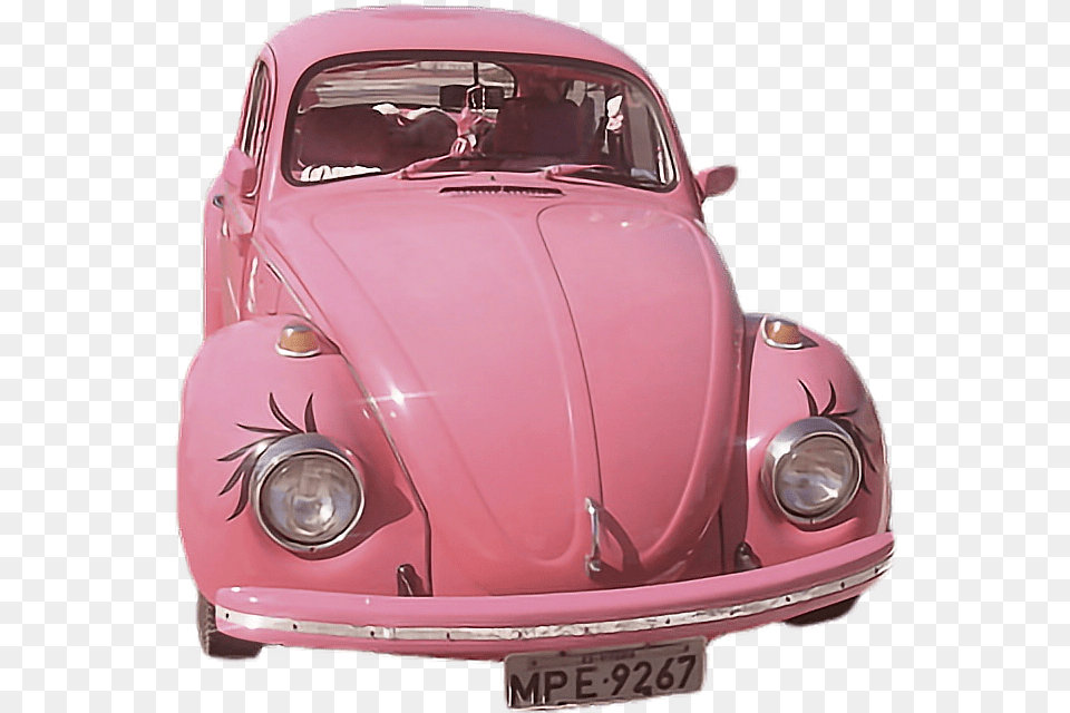 Tumblr Pinktumblr Rosabochocarro Pink Freetoedit Aesthetic Car, Transportation, Vehicle, Antique Car Free Png Download