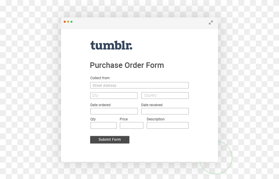 Tumblr Purchase Order Form Examplequotclassquotlazyload Form, Page, Text, Document, Invoice Png