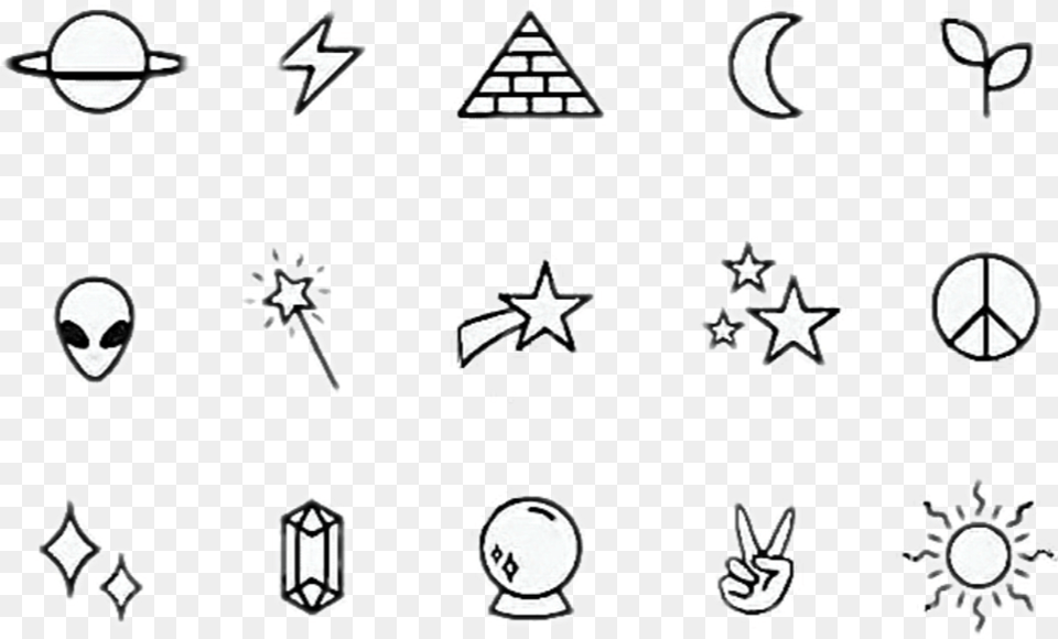 Tumblr Simple Star Stars Planet Planets Galaxy Easy Small Henna Tattoos, Stencil, Symbol, Outdoors, Nature Free Transparent Png