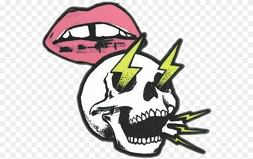 Tumblr Skull, Sticker, Art, Stencil, Body Part Free Png