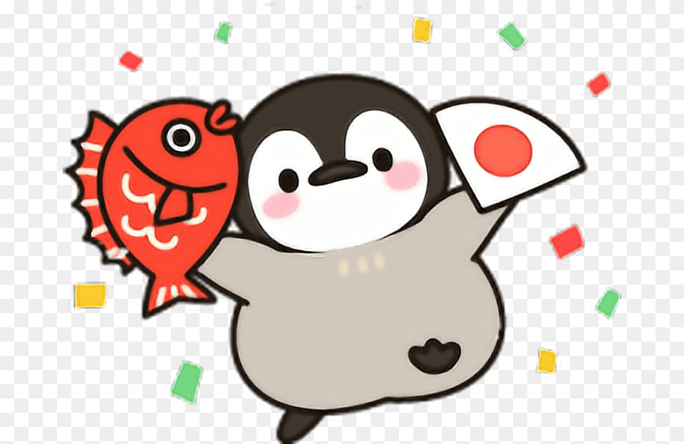 Tumblr Snapchat Aesthetic Filter Love Cute Fish Penguin Penguin Aesthetic, Animal, Bird, Face, Head Free Png Download
