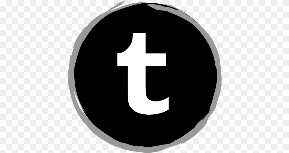 Tumblr Social Media Logo Icon Orange Social Icon, Cross, Symbol, Text, Number Png Image