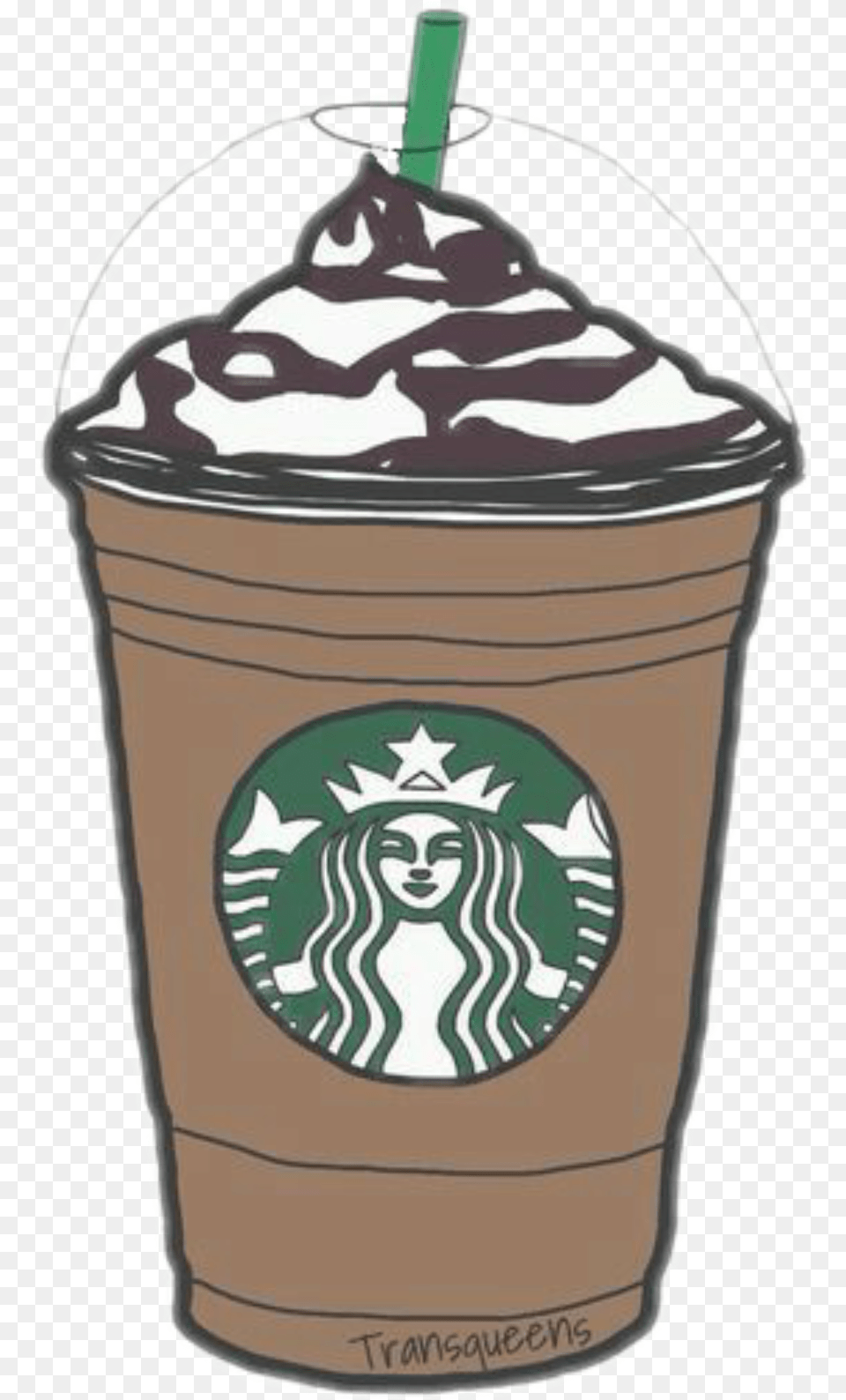 Tumblr Starbucks Tumblr Redbubble Stickers Starbucks, Cup, Cream, Dessert, Food Free Transparent Png