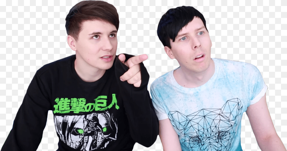 Tumblr Static Dan And Phil Transparent, Body Part, T-shirt, Person, Male Free Png