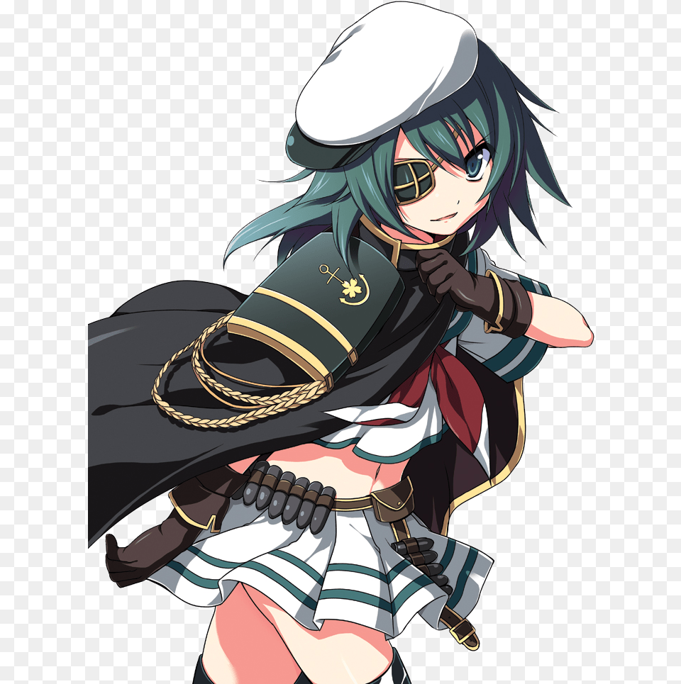 Tumblr Static Dgdg875 Anime Wallpaper Kantai Collection Cool Anime Character With Eyepatch, Publication, Book, Comics, Adult Free Transparent Png