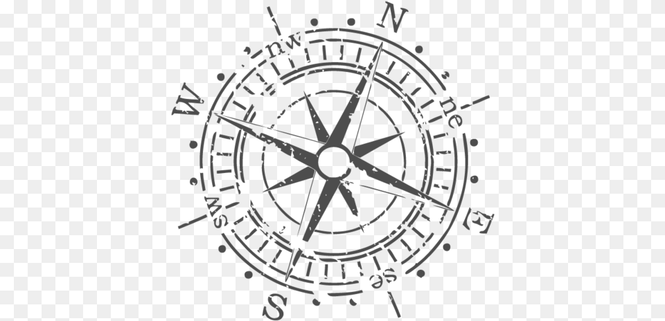 Tumblr Static Vector Compass Grunge Compass Vector, Animal, Invertebrate, Spider Free Png Download