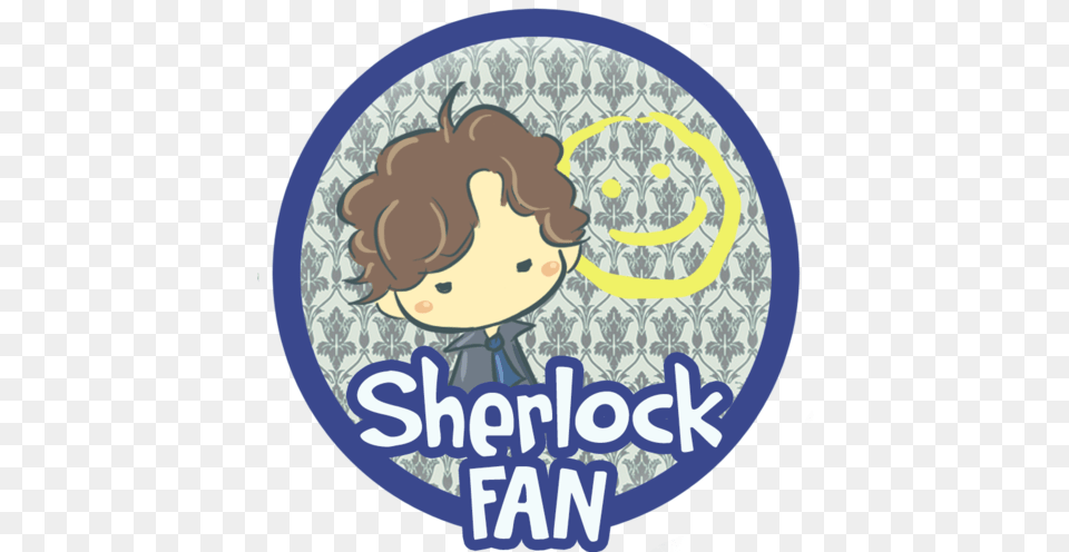 Tumblr Stickers Love Sherlock Sticker Transparent Sherlock Sticker, Logo, Advertisement, Face, Head Png Image