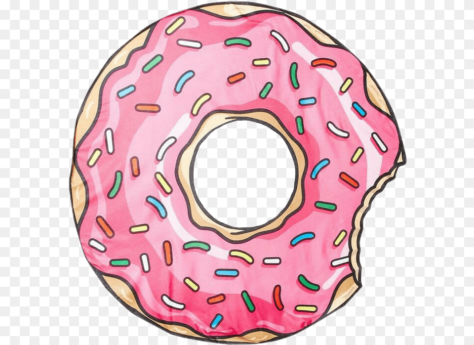 Tumblr Transparent Donut Easy Pink Donut Drawing, Food, Sweets, Ball, Rugby Free Png