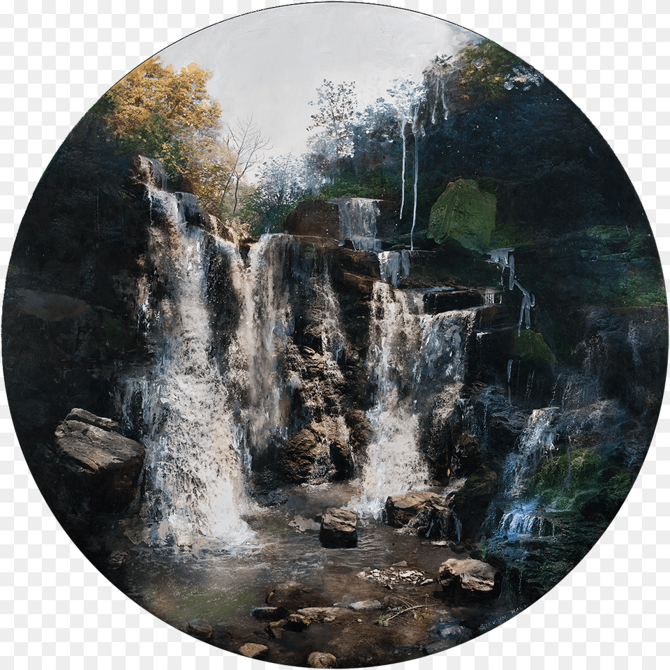 Tumblr Nature Waterfall Painting, Outdoors, Water, Photography, Disk Free Transparent Png