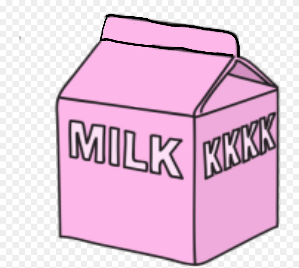 Tumblrpngmilk Tumblr Milk Sticker By Uzdenovaleyll Cardboard Packaging, Box, Carton, Package, Package Delivery Free Png Download