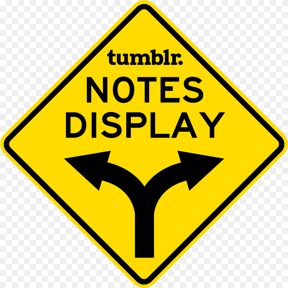 Tumblrs New Notes Display In Two Waysfor Tumblr Do Not Drive Through High Water, Sign, Symbol, Road Sign Free Png