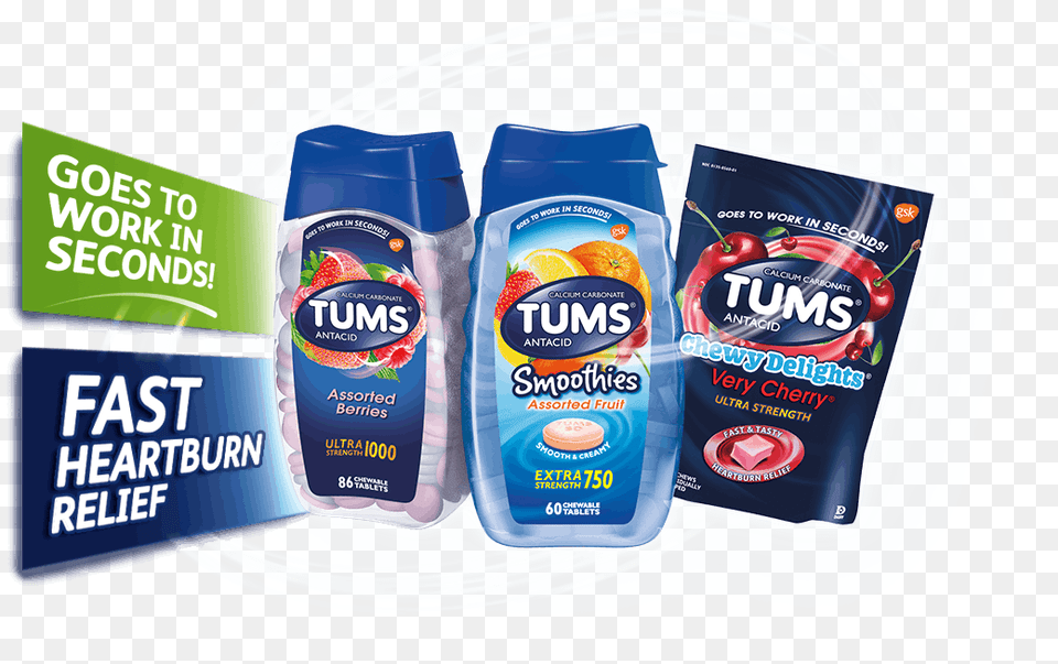 Tums Refresh Product Tums Smoothies Antacid Extra Strength 750 Mg Chewable, Bottle, Cosmetics Png