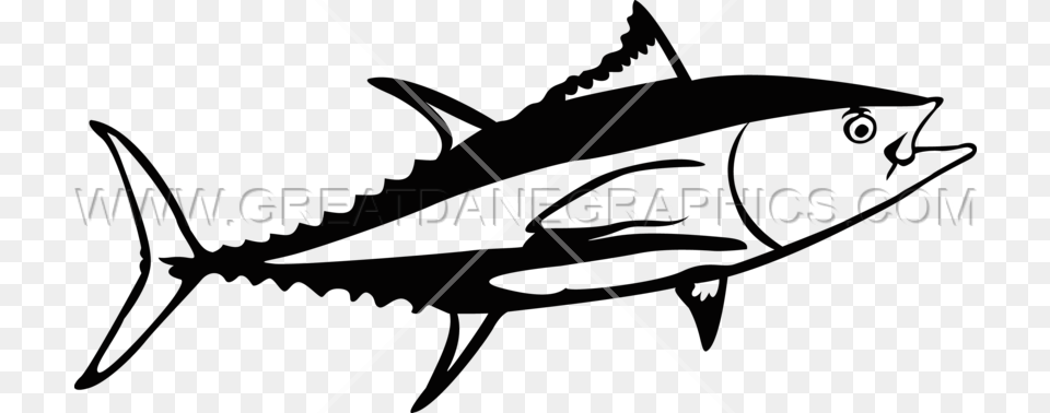 Tuna Fish Clipart Black And White Clip Transparent Tuna Black And White, Animal, Bonito, Sea Life, Bow Free Png