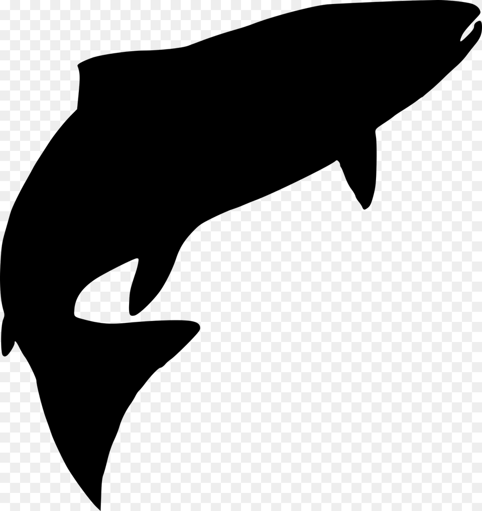 Tuna Silhouette Clip Art, Gray Png Image