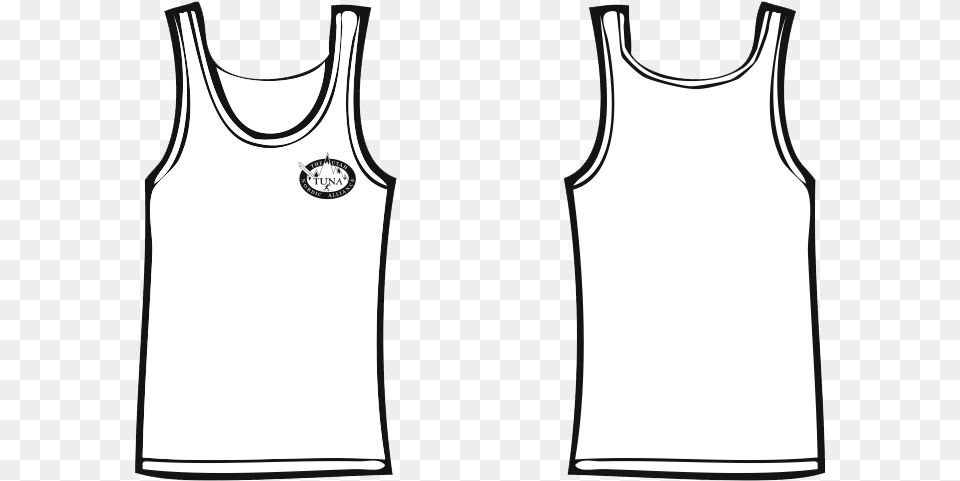 Tuna White Tank Top White Tank Tops, Clothing, Undershirt, Tank Top Free Transparent Png