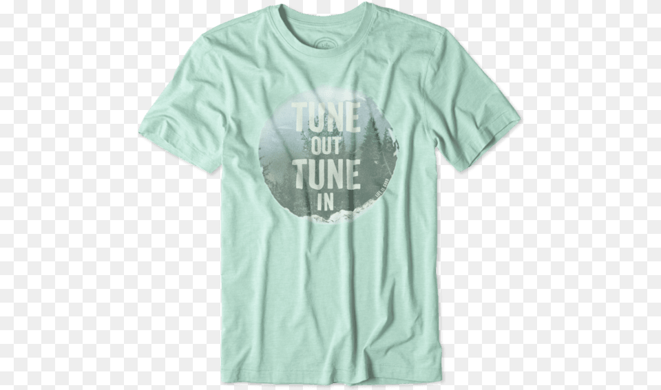 Tune Out Tune In Cool Tee Active Shirt, Clothing, T-shirt Free Transparent Png