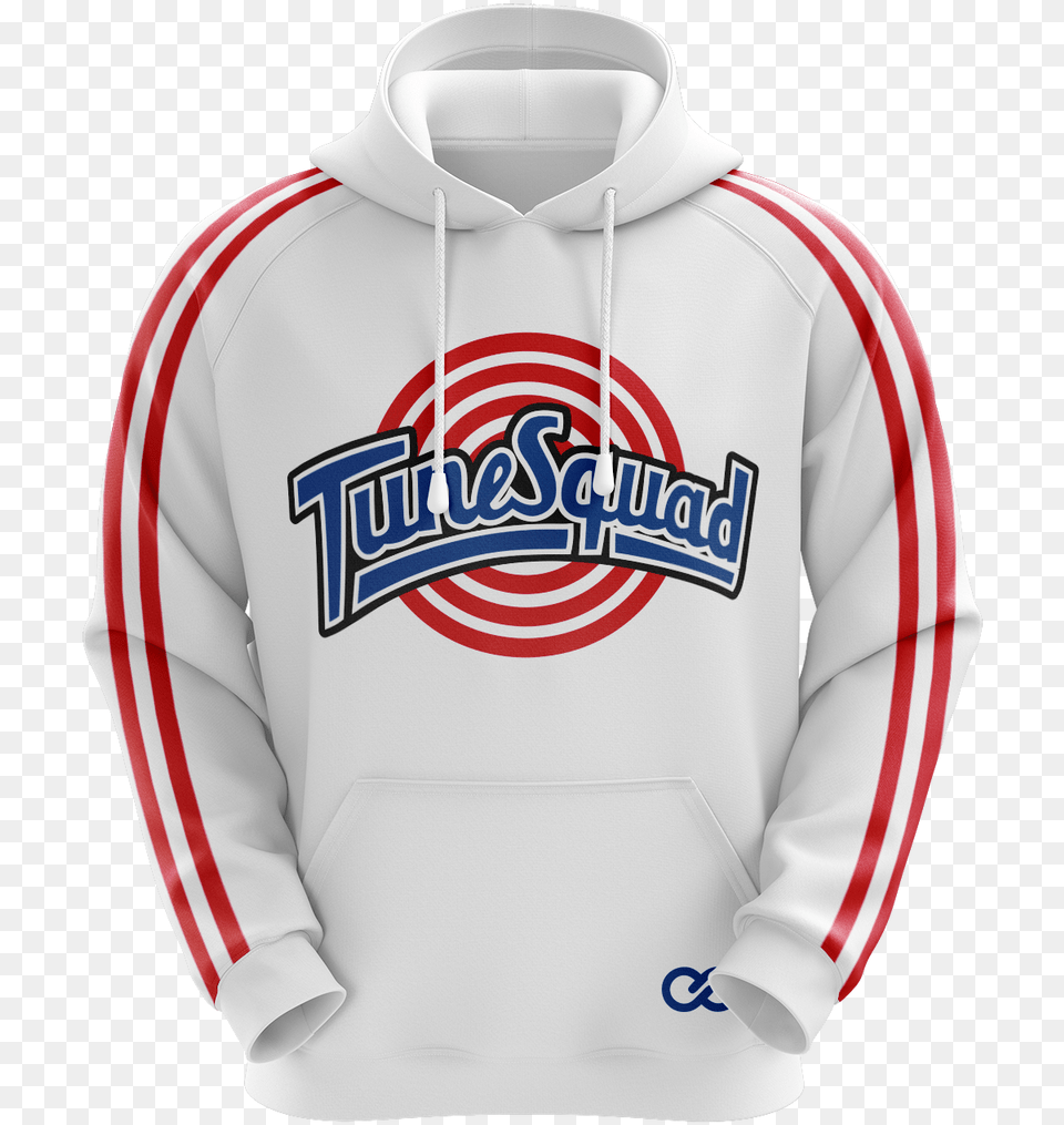Tune Squad Hoodie White Tune Squad Hoodie, Clothing, Knitwear, Sweater, Sweatshirt Png Image