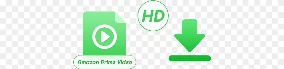 Tunepat Amazon Video Downloader For Vertical, Green, Symbol, Recycling Symbol Png Image