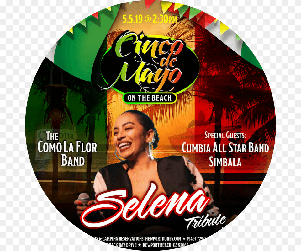 Tunes At The Dunes Banner For Cinco De Mayo Cinco De Mayo Selena, Adult, Person, Female, Woman Free Png Download
