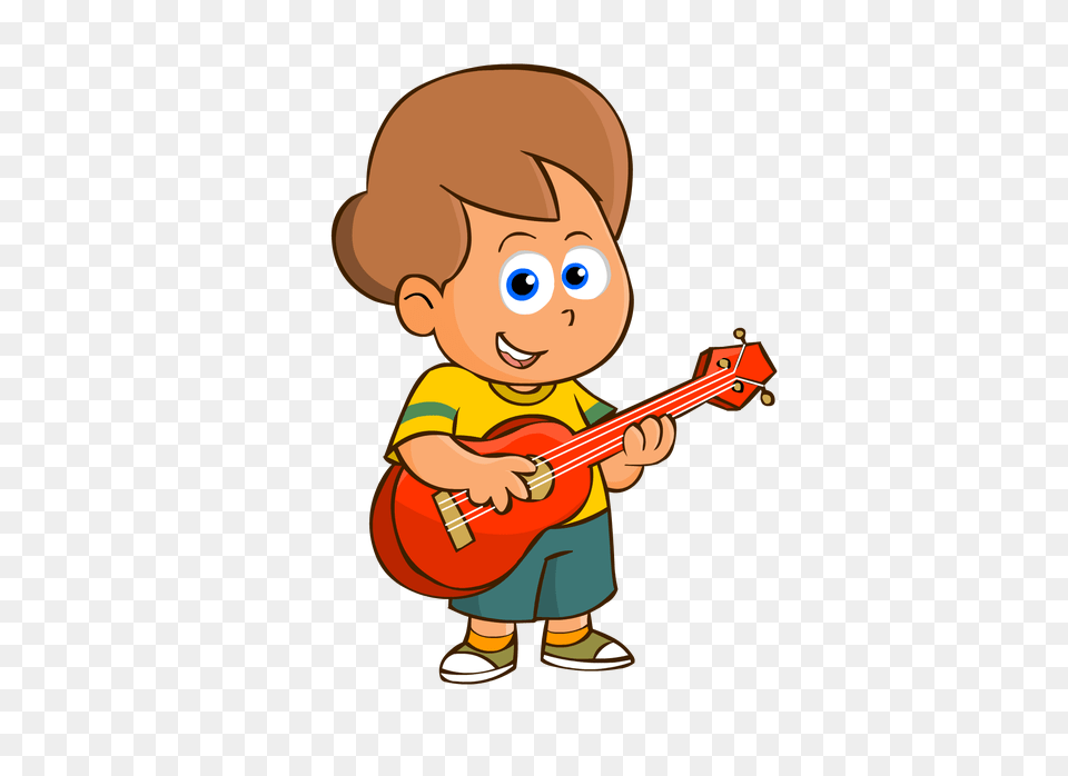 Tuning Clipart Children, Guitar, Musical Instrument, Baby, Person Png Image
