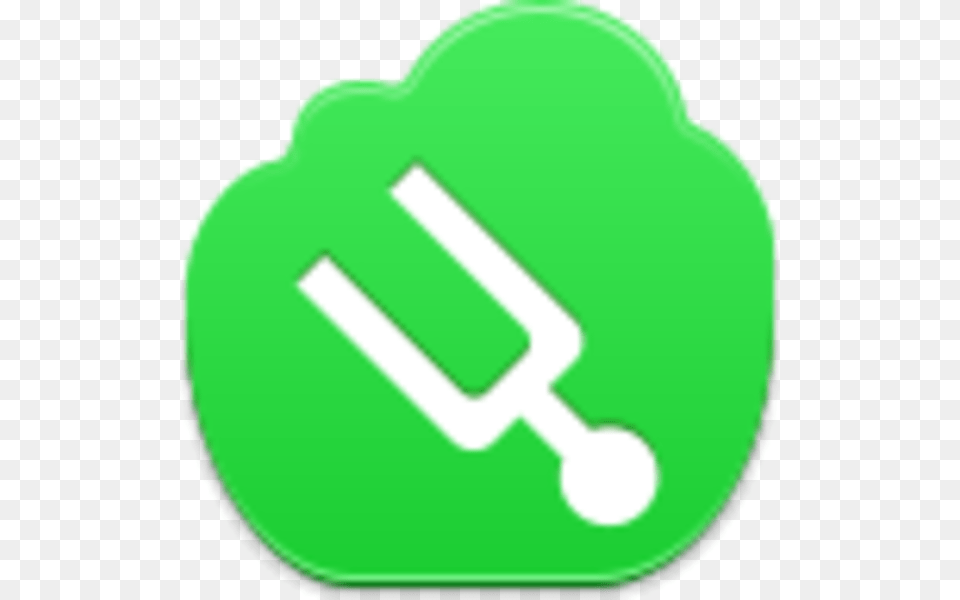 Tuning Fork Icon Image Facebook, Cutlery, Green, Disk Free Png Download