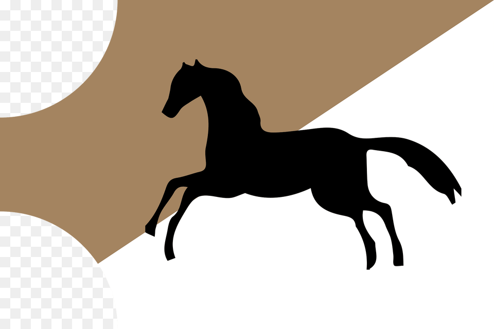 Tunis Hafsid Flag Clipart, Silhouette, Animal, Colt Horse, Horse Free Png Download
