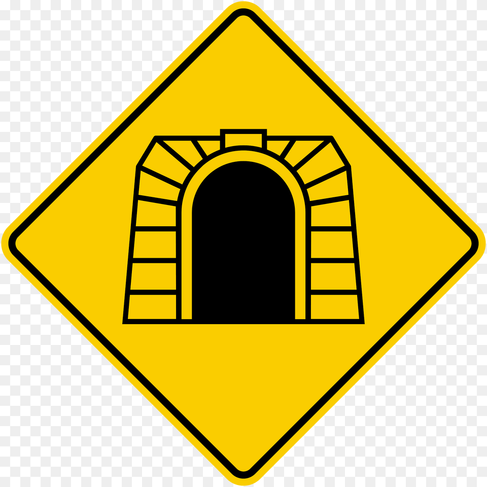 Tunnel Ahead Sign In Colombia Clipart, Symbol, Road Sign Free Png
