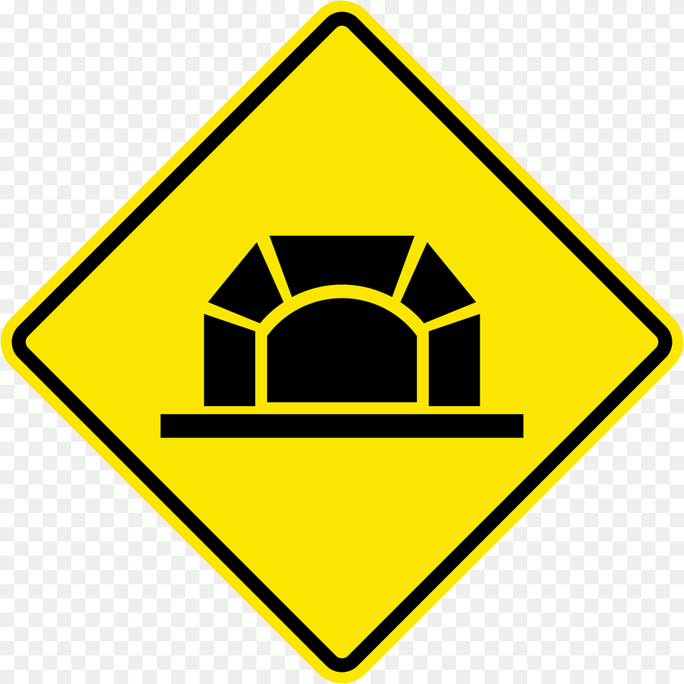 Tunnel Ahead Sign In Jamaica Clipart, Symbol, Road Sign Png Image