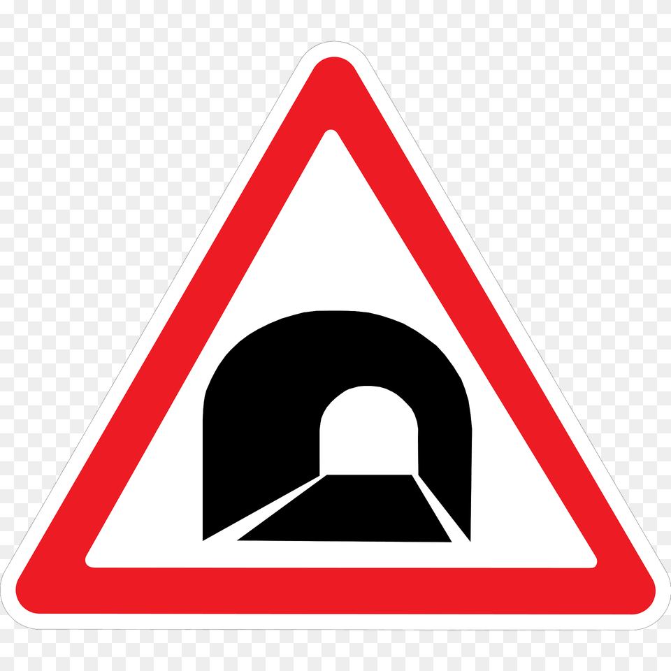 Tunnel Ahead Sign In Ukraine Clipart, Symbol, Road Sign Free Png
