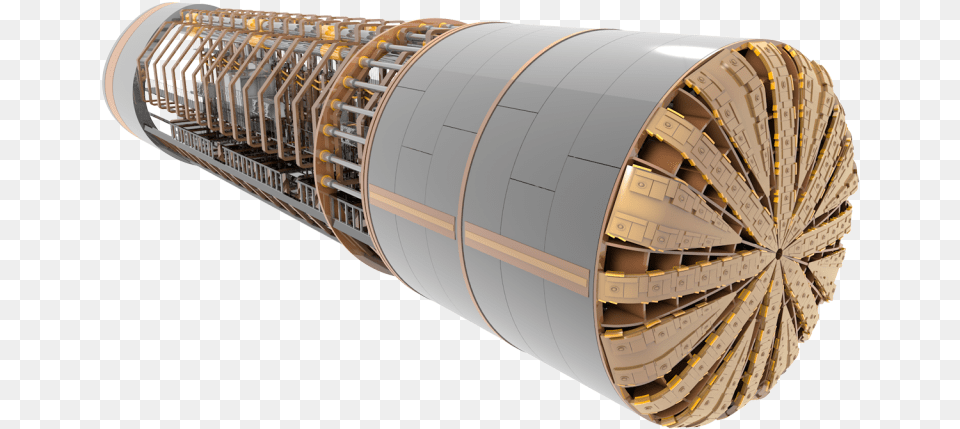 Tunnel Boring Machine Transparent Cylinder, Coil, Rotor, Spiral, Cad Diagram Png Image