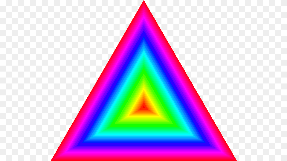 Tunnel By Binary On Rainbow Triangle Gif, Disk Png