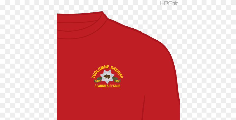 Tuolumne County Sheriff Search Amp Rescue Red T Shirt Search And Rescue Logo Tshirt, Clothing, T-shirt Free Png