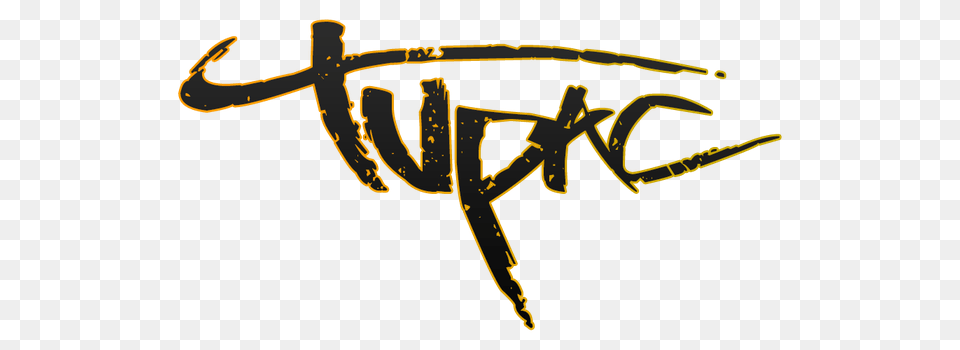 Tupac Shakur Logo, Handwriting, Text, Gun, Weapon Png