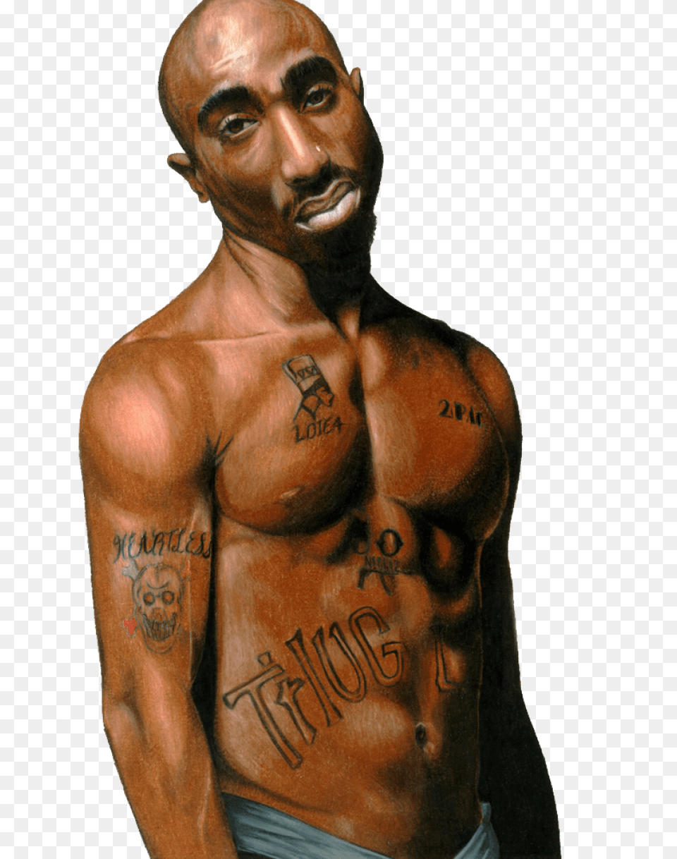 Tupac Shakur Tupac, Person, Skin, Tattoo, Adult Free Png Download