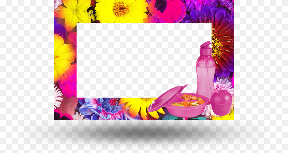 Tupperware Frames, Purple, Bottle, Daisy, Flower Png