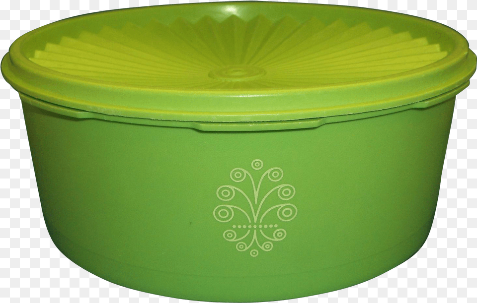 Tupperware Lime Green Servalier 8 Cup Canister Bowl Png Image