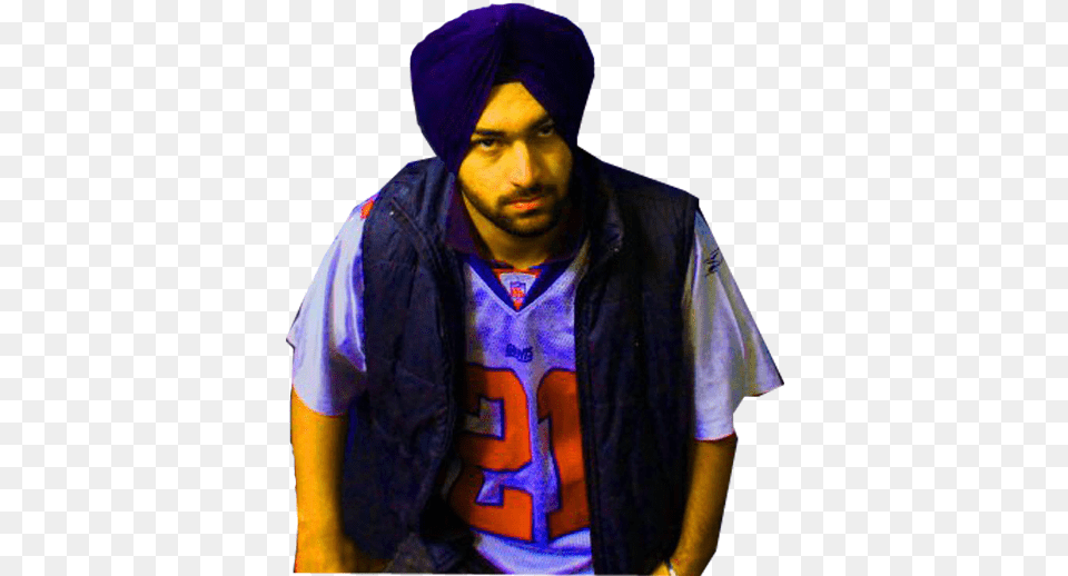 Turban, Vest, Shirt, Purple, Portrait Png