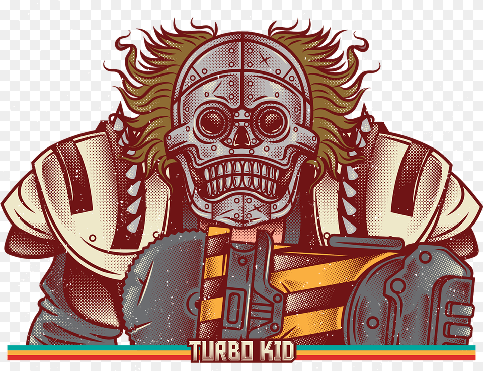 Turbo Kid Skeletron Art, Emblem, Symbol, Face, Head Png Image