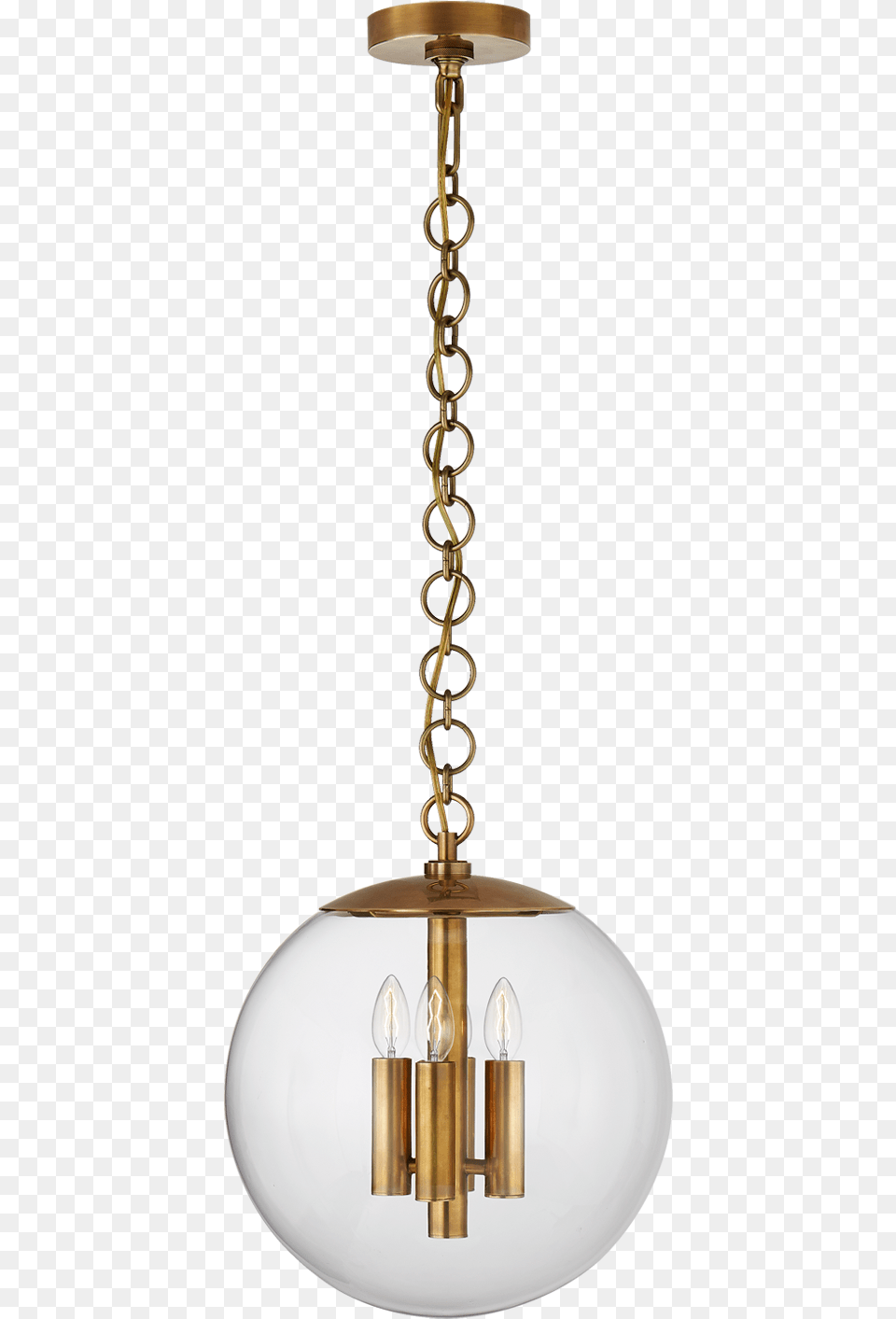 Turenne Medium Globe Pendant, Chandelier, Lamp, Ceiling Light, Light Fixture Free Png