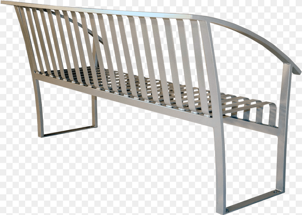 Turisno Park Bench All Metal Wishbone Site Furnishings Bench, Furniture, Crib, Infant Bed Free Png Download