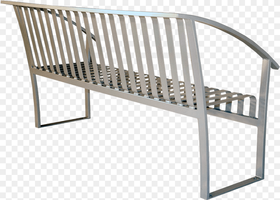 Turisno Park Bench All Metal Wishbone Site Furnishings Bench, Furniture, Crib, Infant Bed Free Png