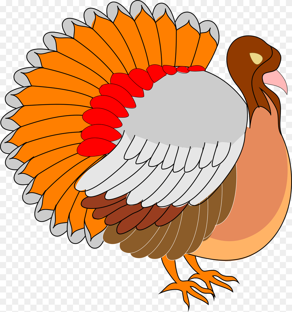 Turkey Black And White Clip Art Images Download Graphic Turkey Clipart, Animal, Bird Free Png