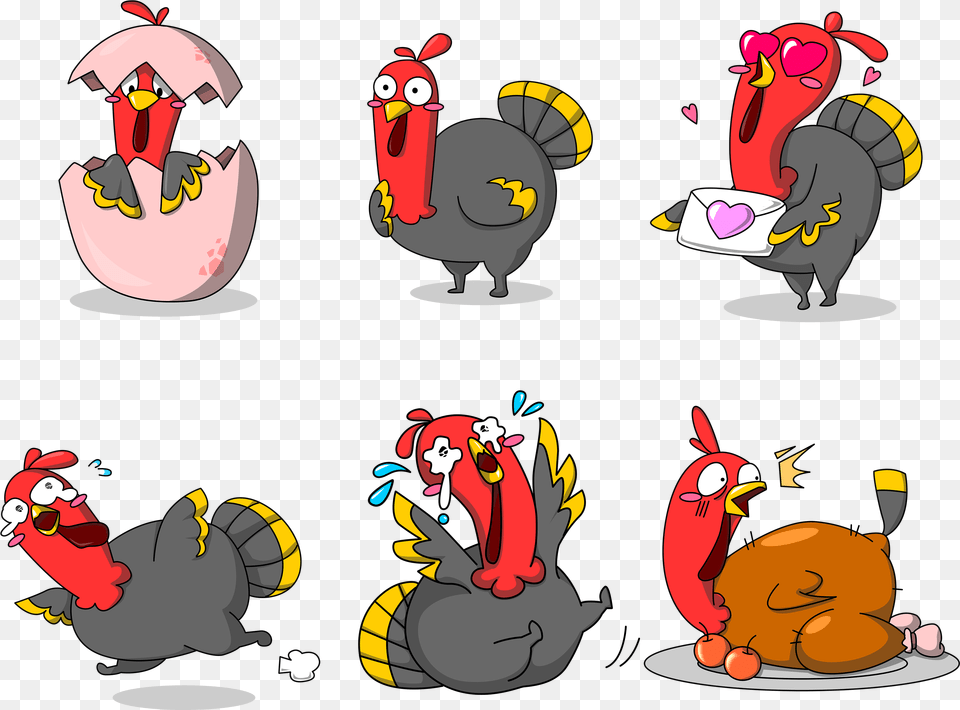 Turkey Cartoon Thanksgiving, Animal, Bird, Chicken, Fowl Png