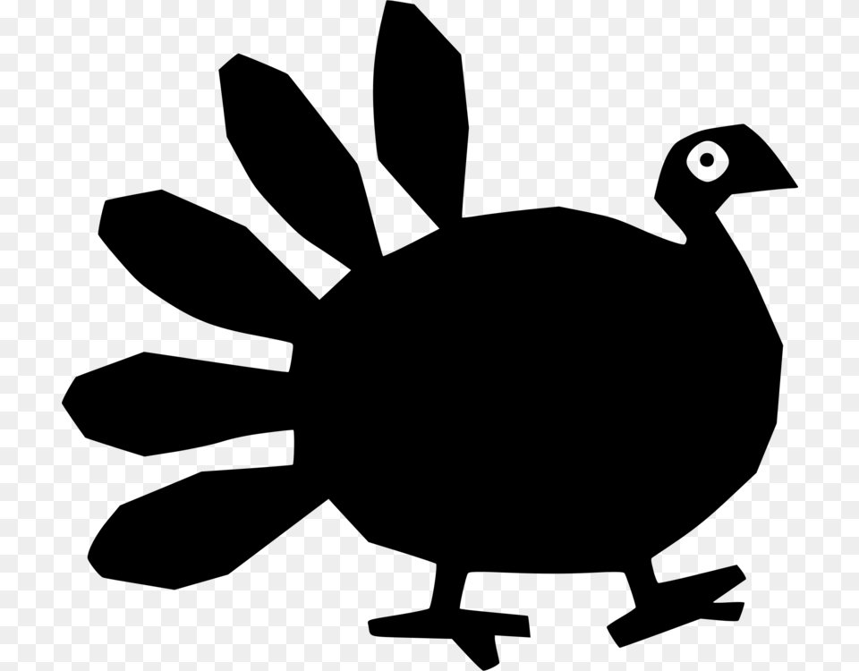 Turkey Clip Art Silhouette Turkey Clipart Silhouette Black And White, Gray Free Png Download
