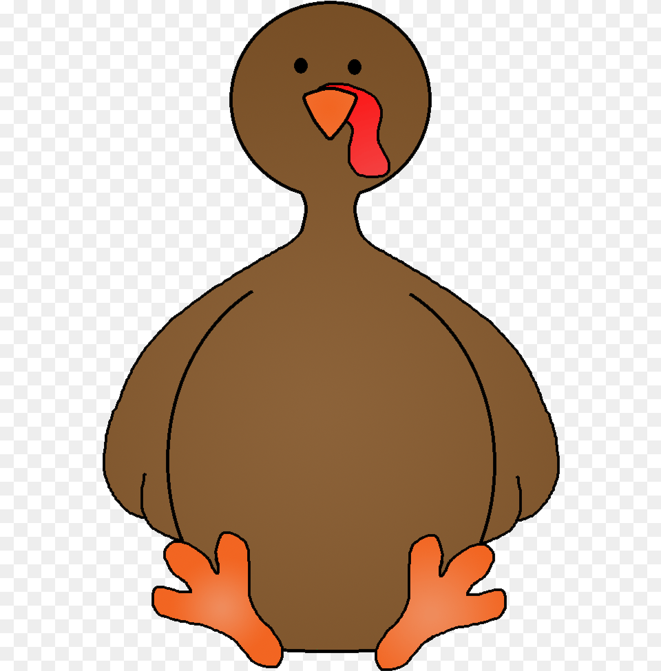 Turkey Clipart Body Turkey Cartoon No Feathers, Animal, Beak, Bird, Duck Free Png Download