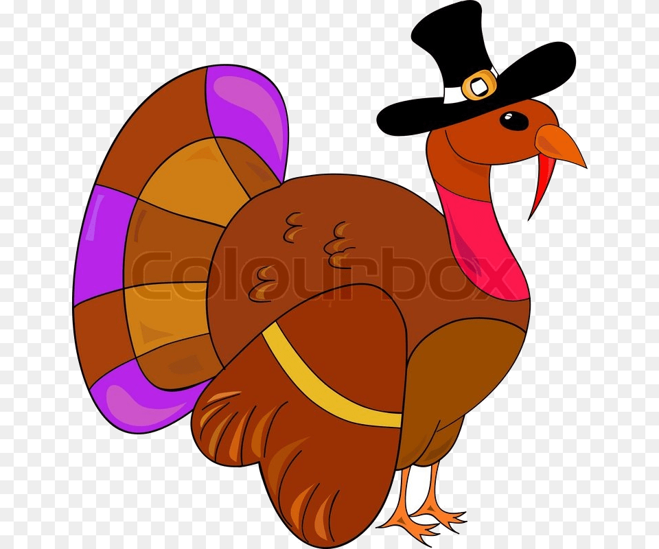 Turkey Clipart For Thanksgiving Day Stock Vector Transparent Turkey Clipart, Animal, Bird Free Png