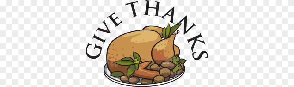 Turkey Clipart Give Thanks, Dinner, Food, Meal, Roast Free Png