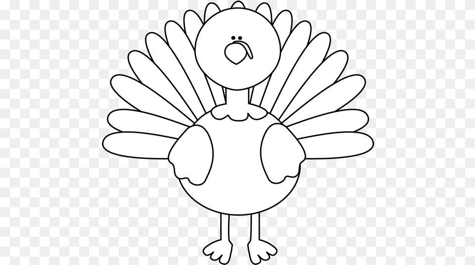 Turkey Clipart Background Black And White Thanksgiving Turkey Clipart Black And White, Stencil, Clothing, Glove, Daisy Free Transparent Png